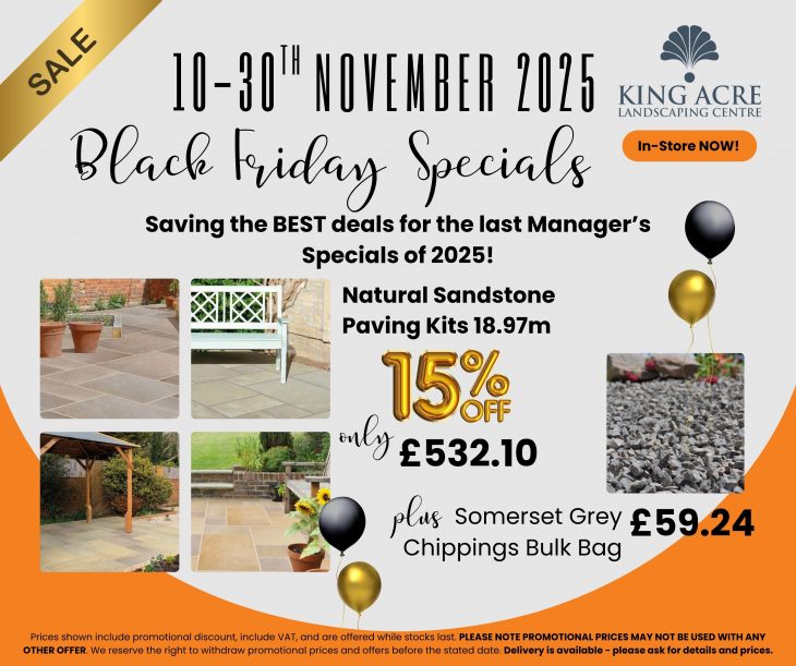 Sandstone Paving King Acre Manager's Special for November